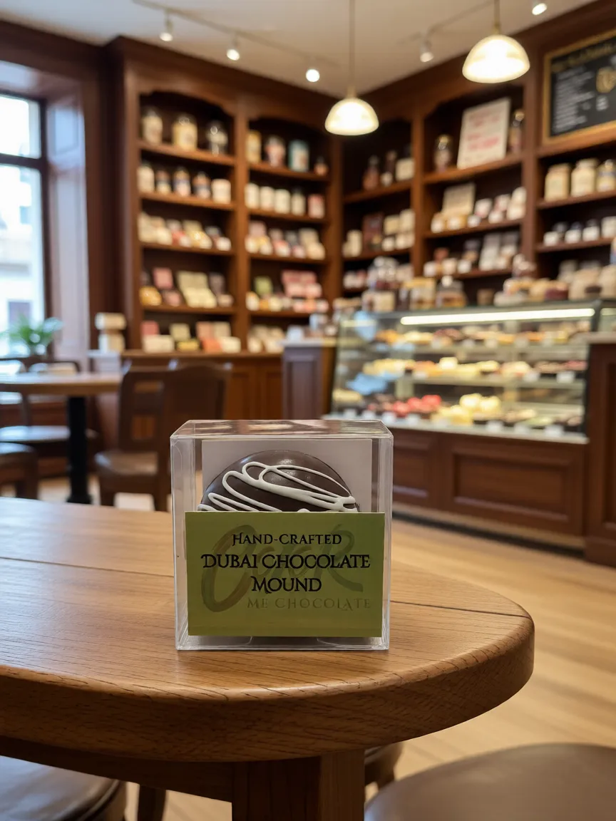 
Hand Crafted Dubai Chocolate Mounds