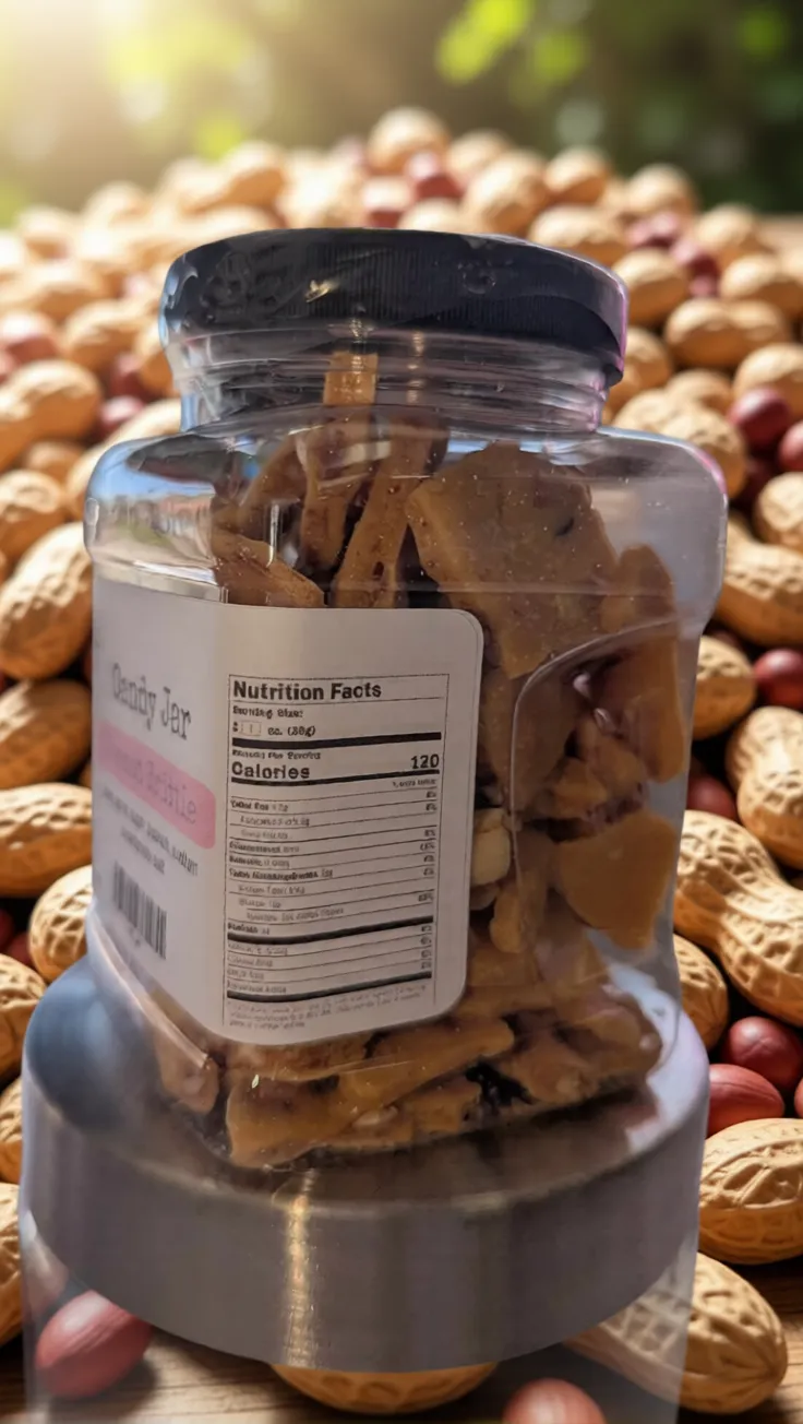 Peanut Brittle 6 ounce Jar