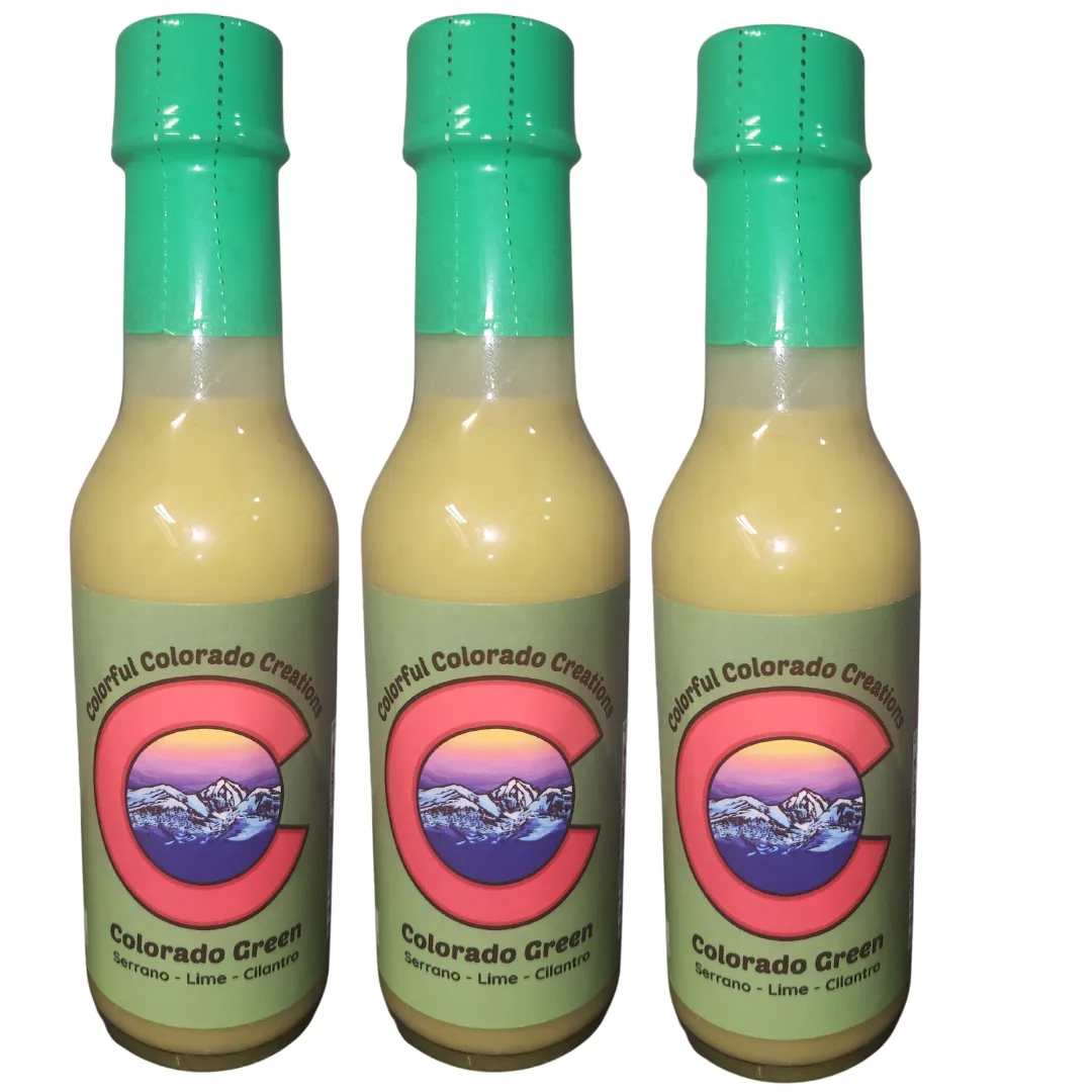 Colorado Green Lime, Cilantro & Serrano Pepper Hot Sauce