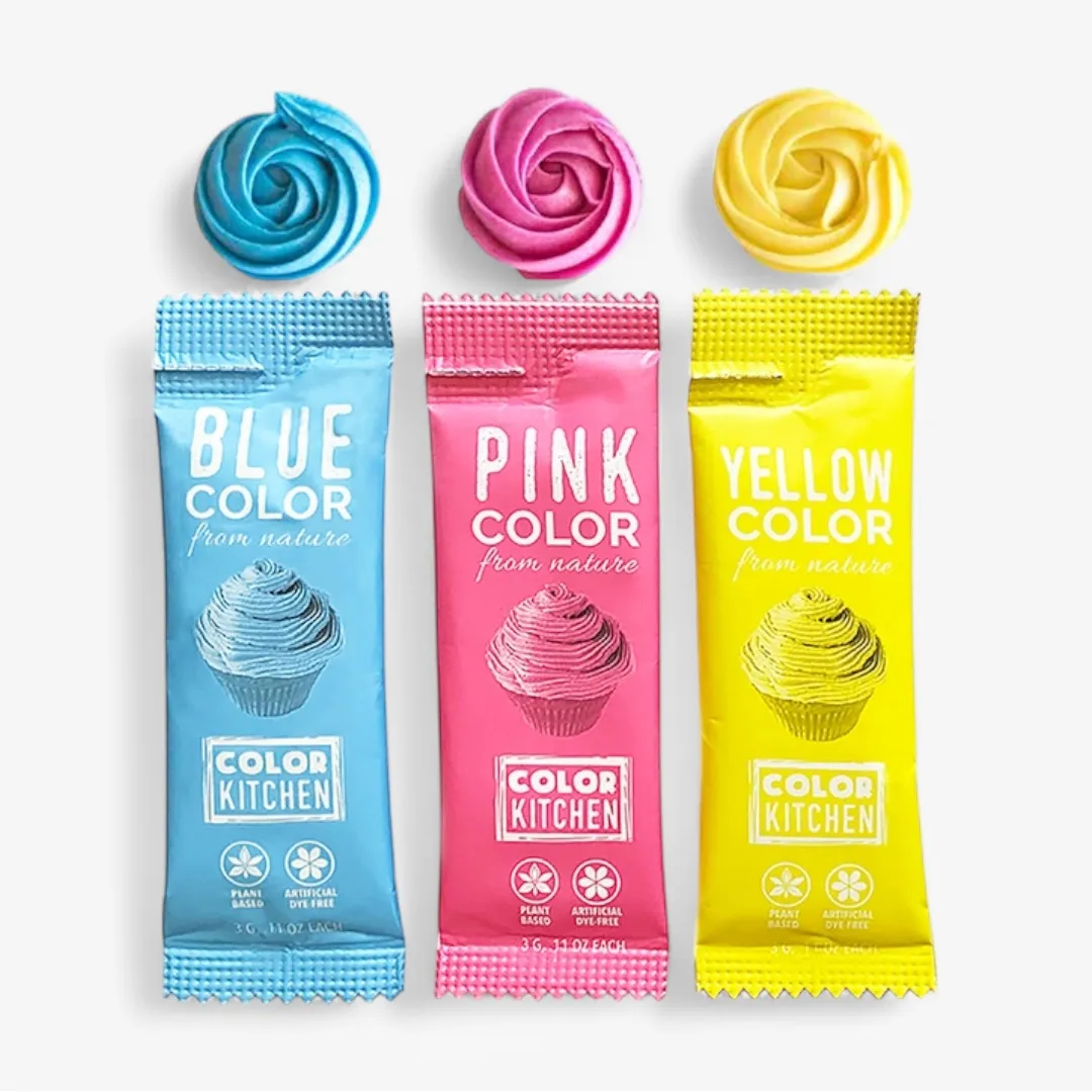 Color Set of 3 - Food Colors, Artificial Dye-Free