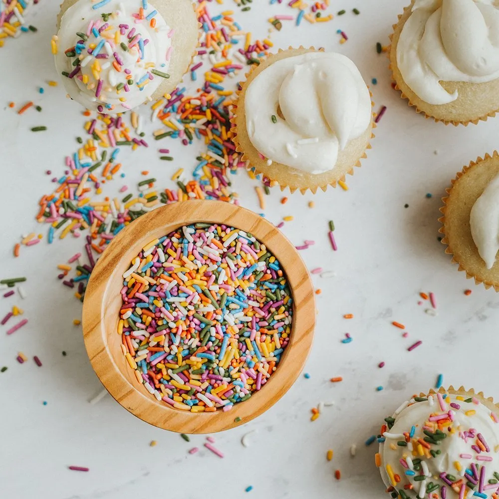 Natural Sprinkles - 2 lb Bakers Bag (Rainbow)