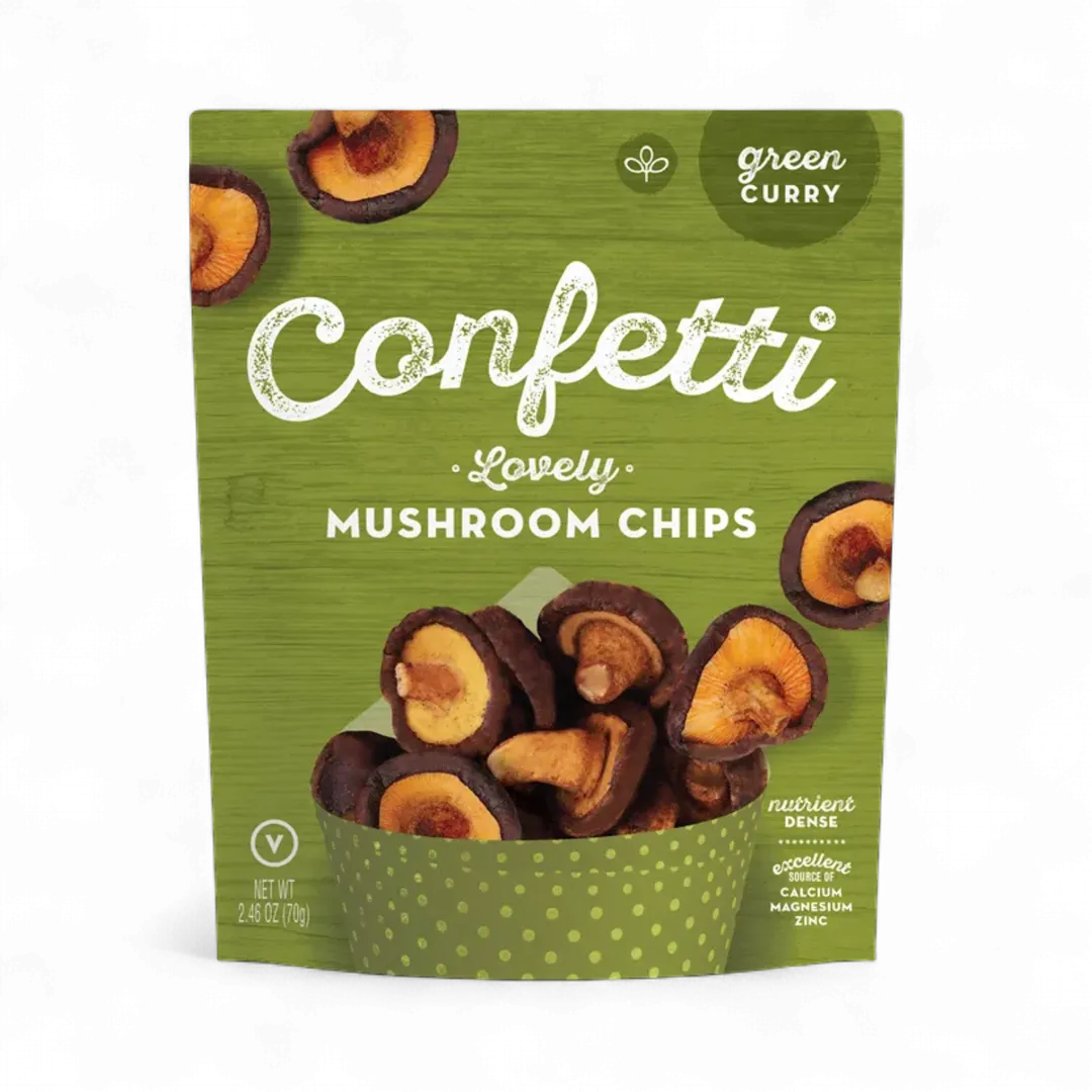 Lovely Mushroom Chips, Green Curry