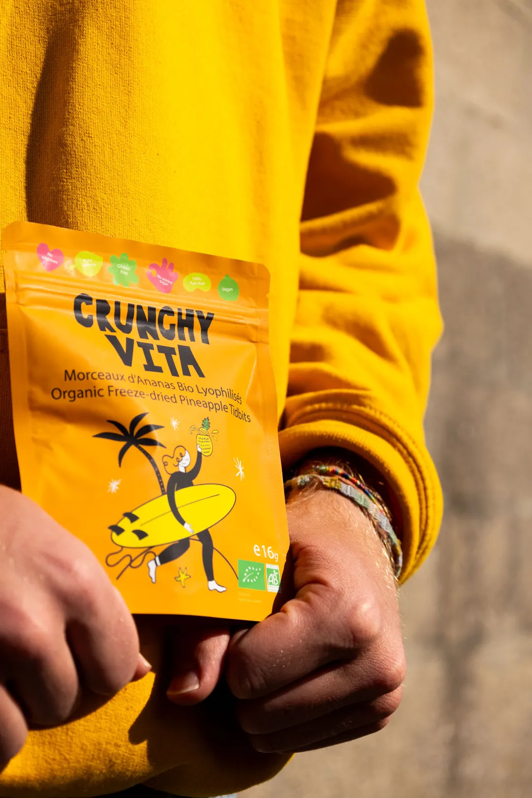 Ananas bio lyophilisés -16g CrunchyVita