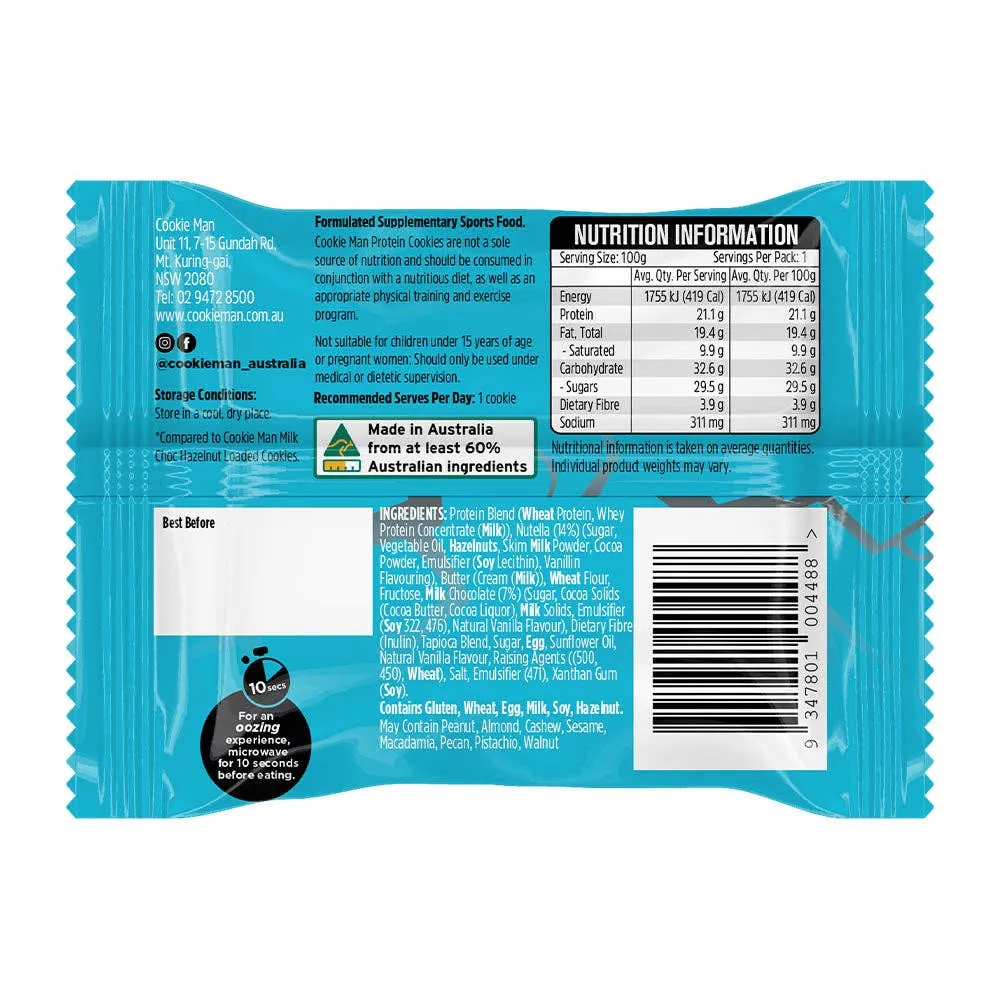 Protein Chunky Choc Chip Loaded with Choc Hazelnut 3.5oz