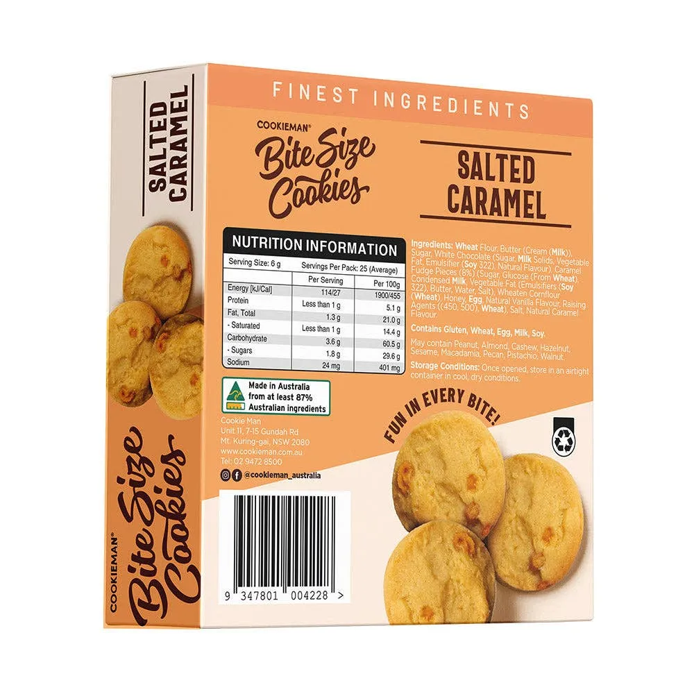 Salted Caramel Cookies 5.29oz - Bite Size Cookies