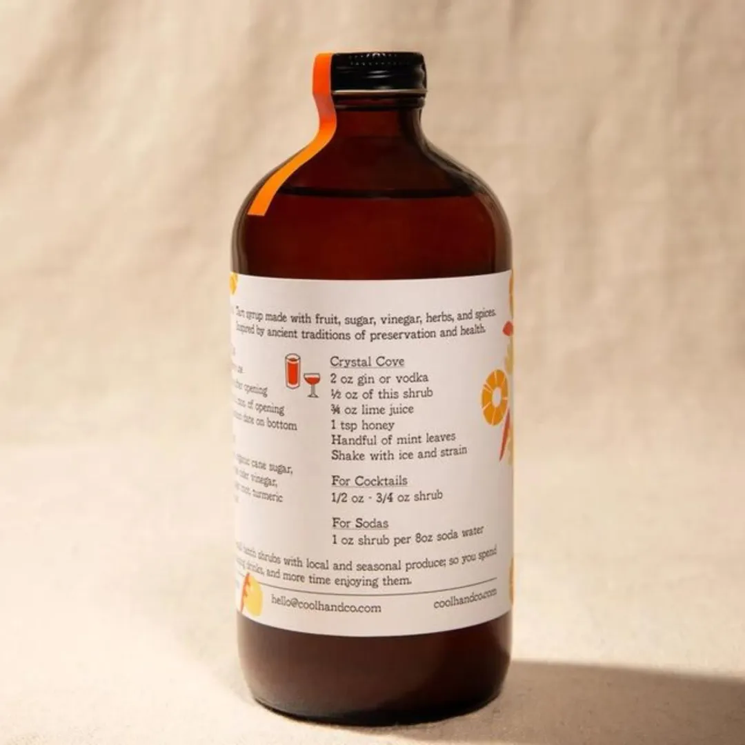 Pineapple Turmeric Ginger Shrub 17oz