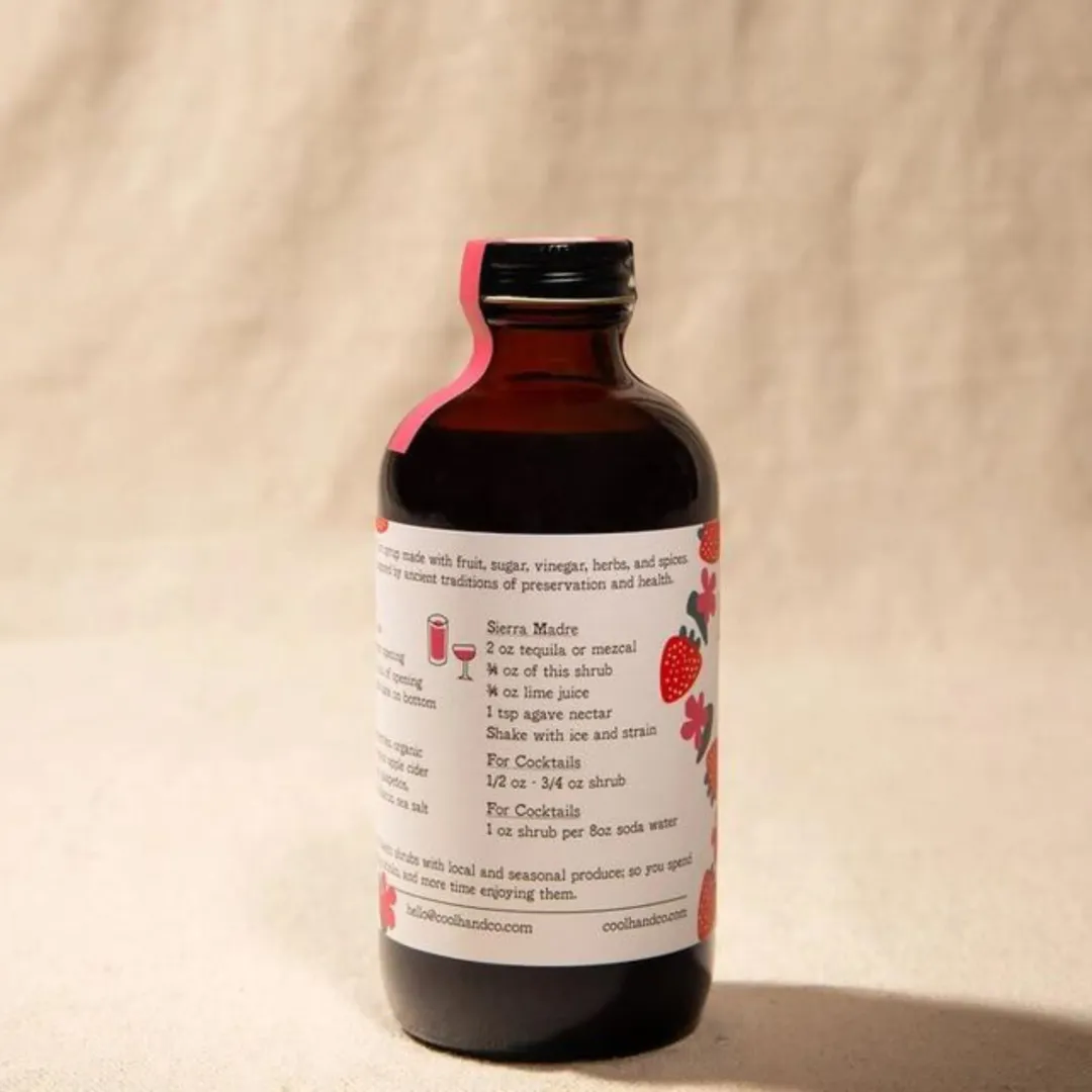 Strawberry Hibiscus Jalapeño Shrub 8.5oz