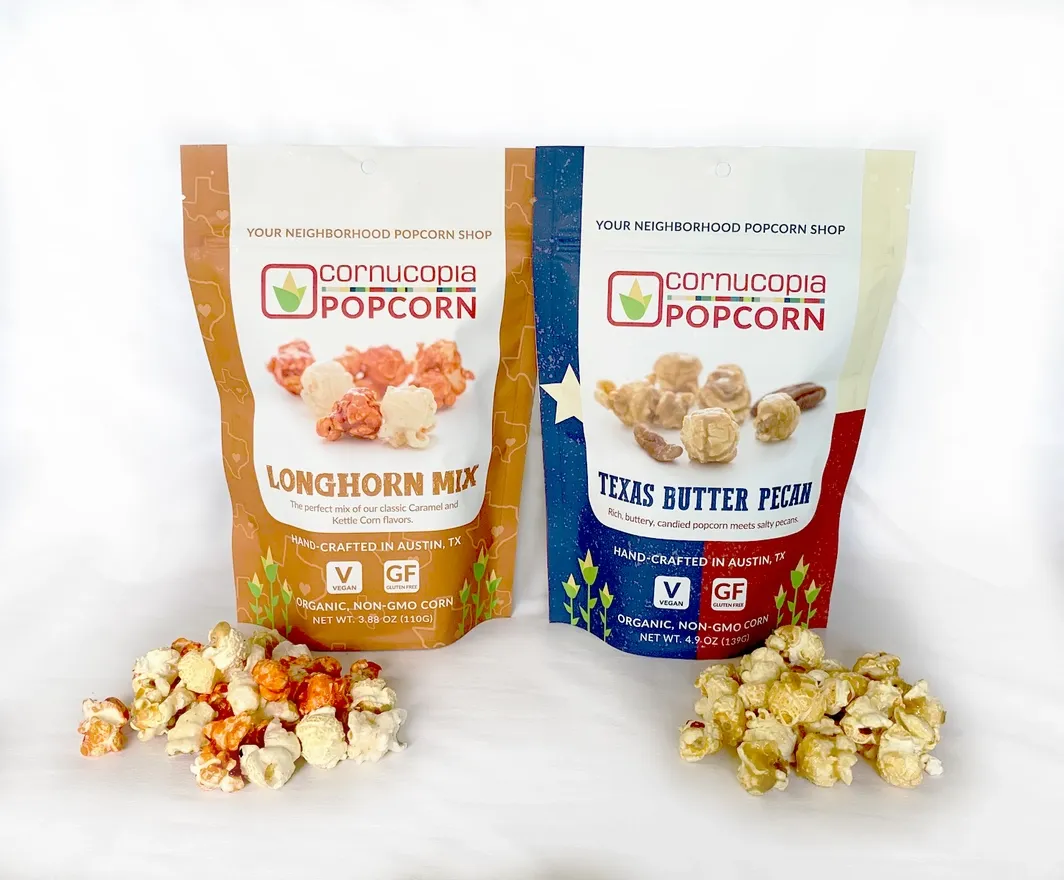 Tx Butter Pecan Popcorn (V & Gf) Signature Bag