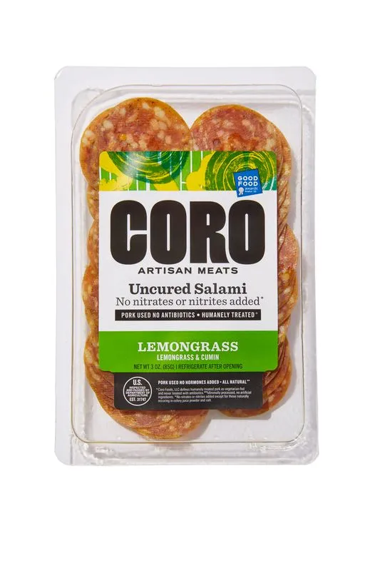 Sliced Pack - Uncured Lemongrass Salami 