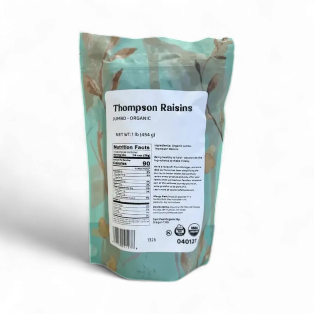 Raisins, Thompson Organic Jumbo