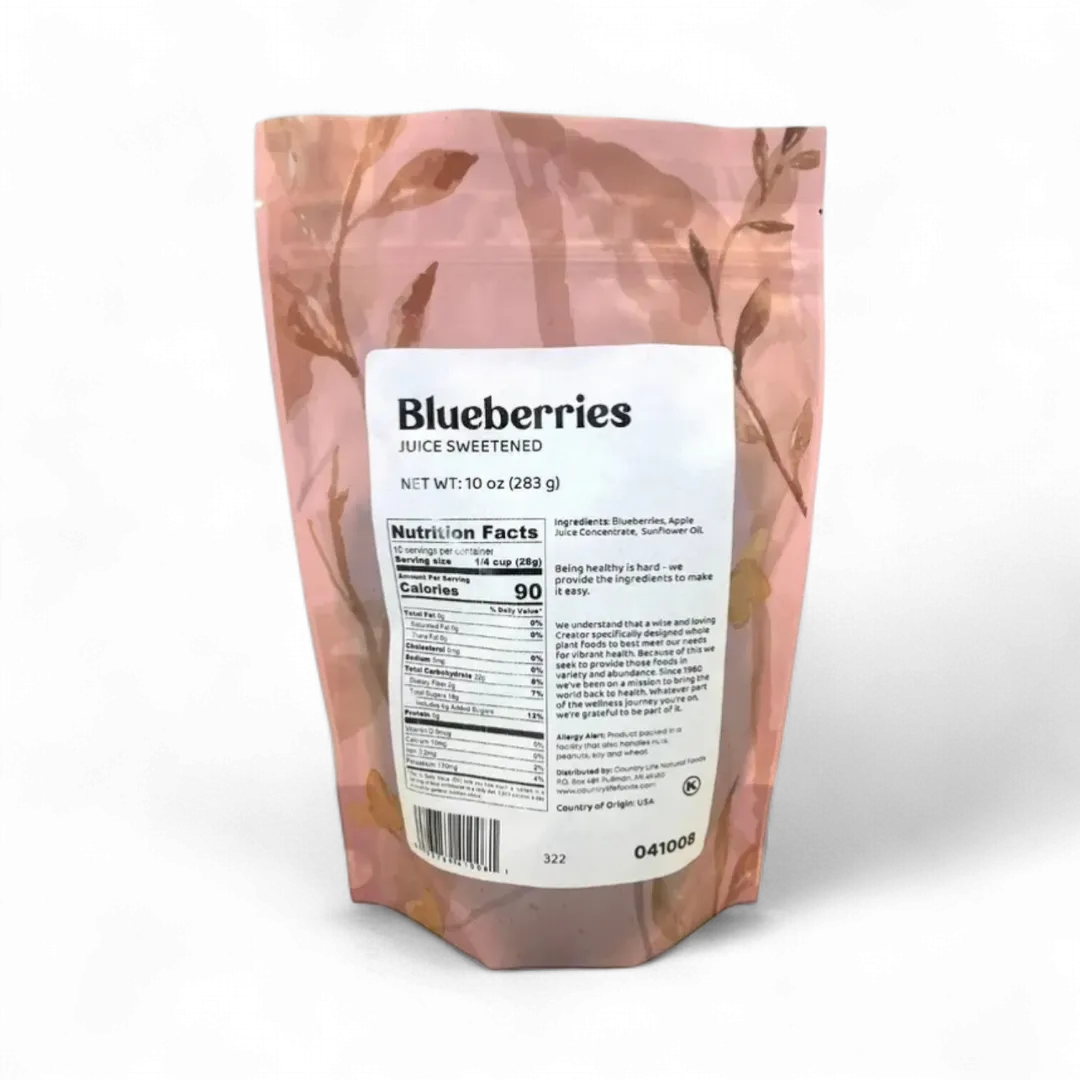 Blueberries, Juice Sweetened