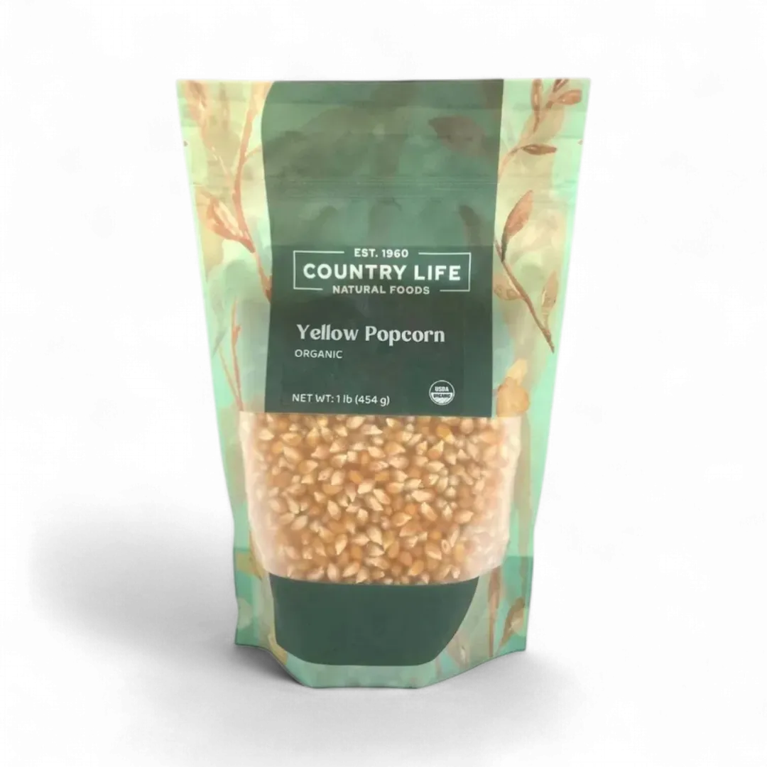 Popcorn, Yellow, Organic