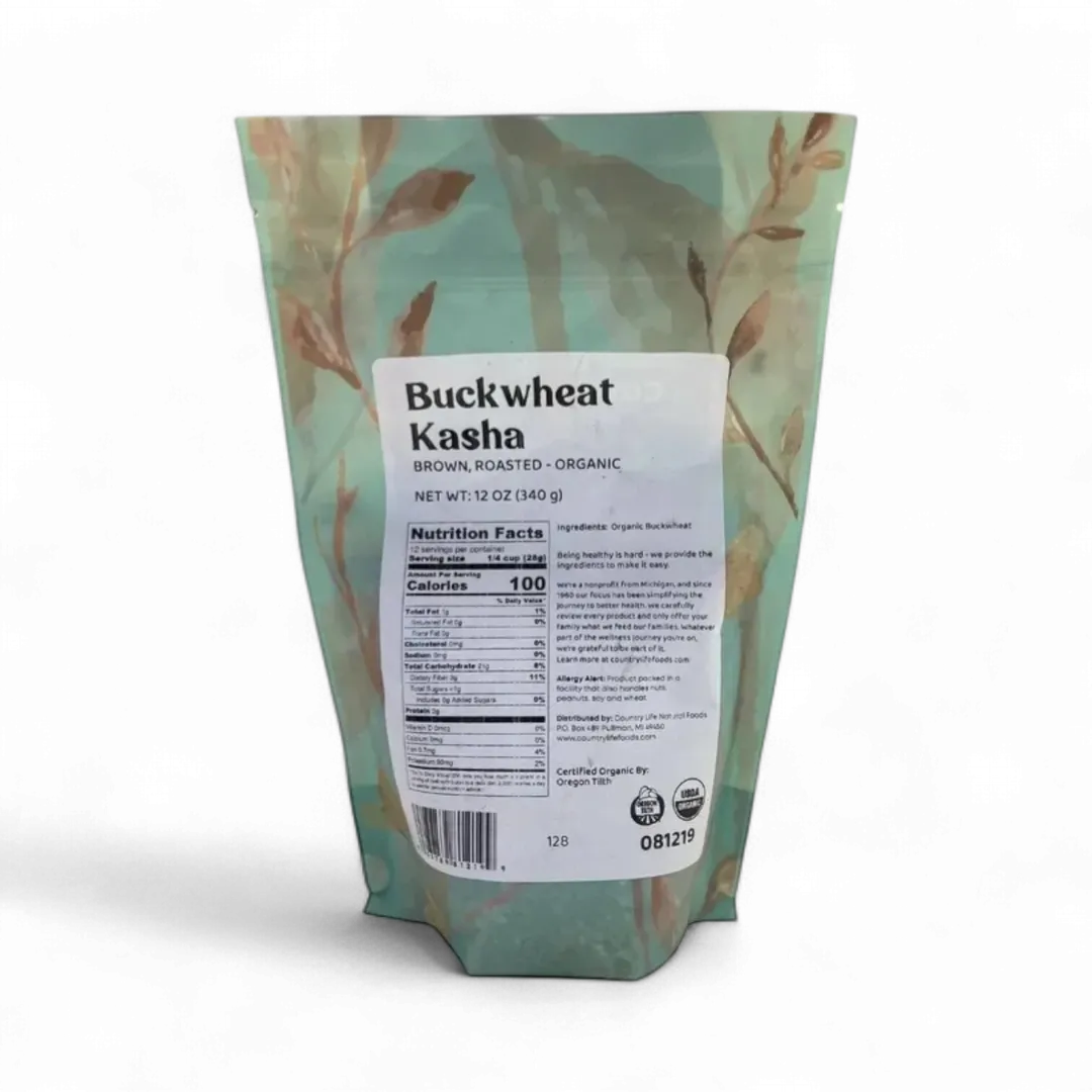 Buckwheat, Kasha, Brown Roasted, Organic