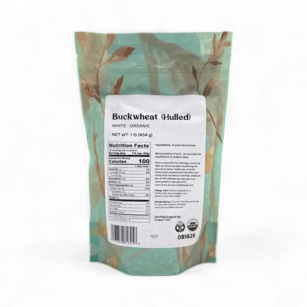 Buckwheat, White, Hulled, Organic
