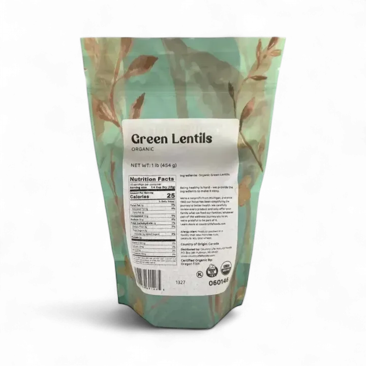 Green Lentils, Organic