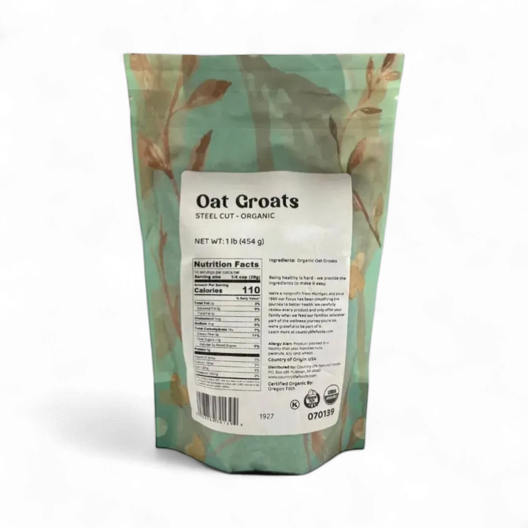 Oat Groats, Steel Cut, Organic