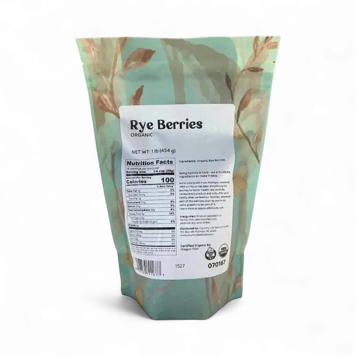 Rye Berries, Organic