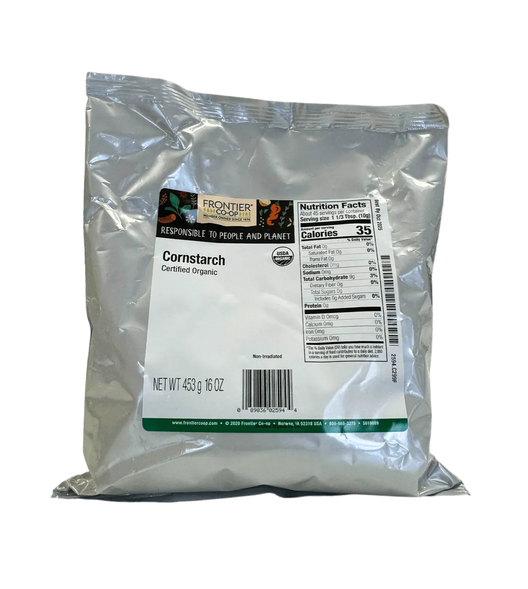 Cornstarch, Organic variant
