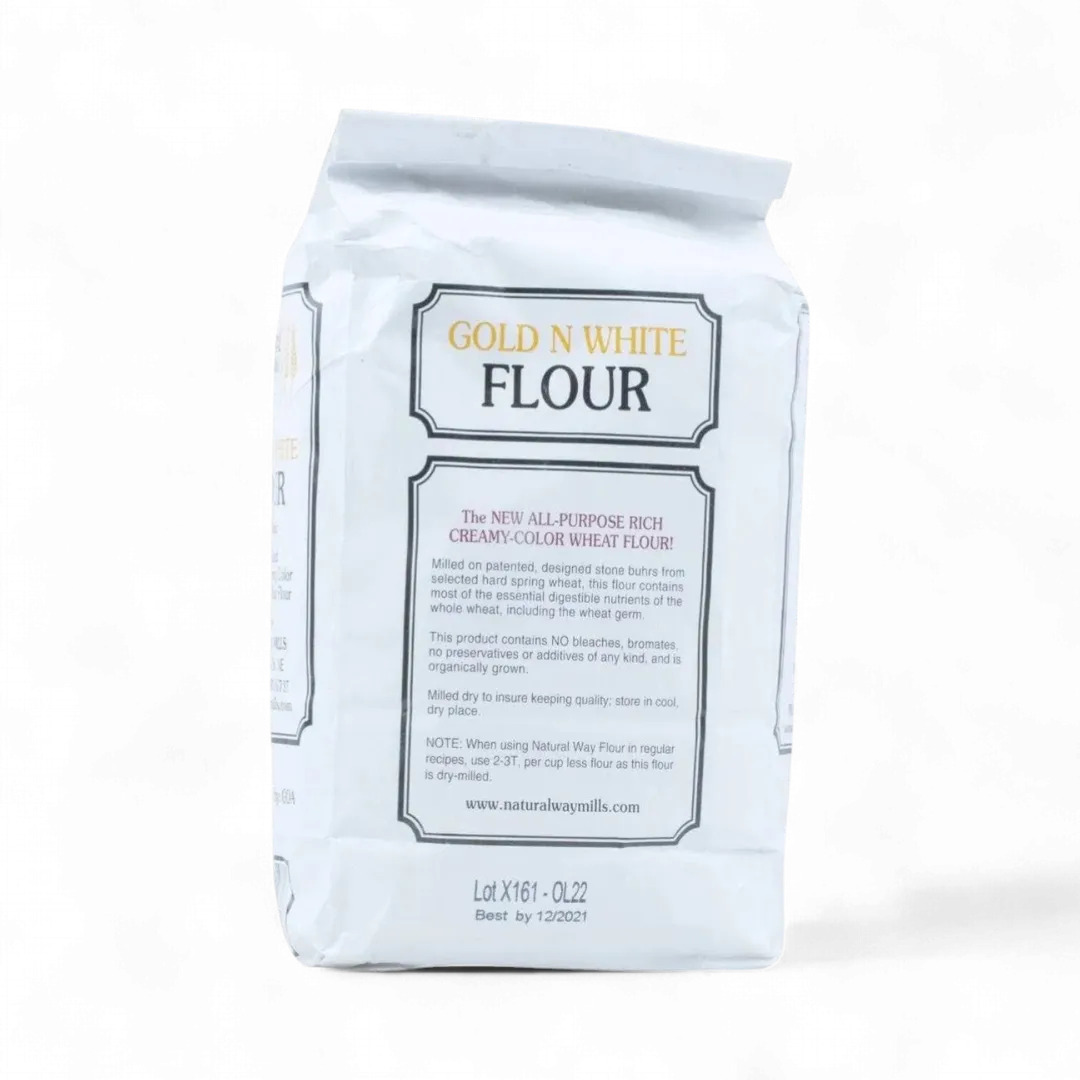 Gold N White Flour, with Germ, Organic