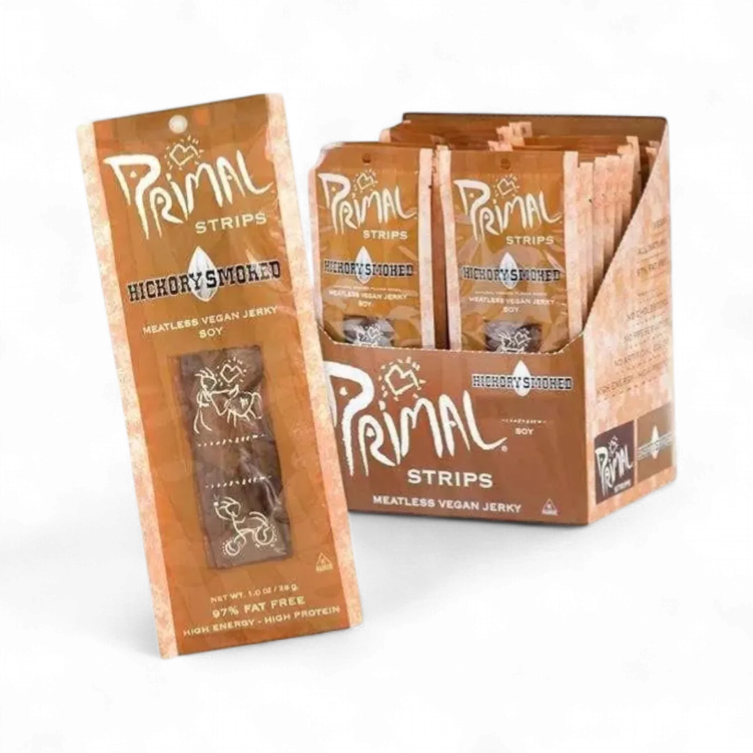Jerky, Hickory Smoked, Vegan, Primal Strips