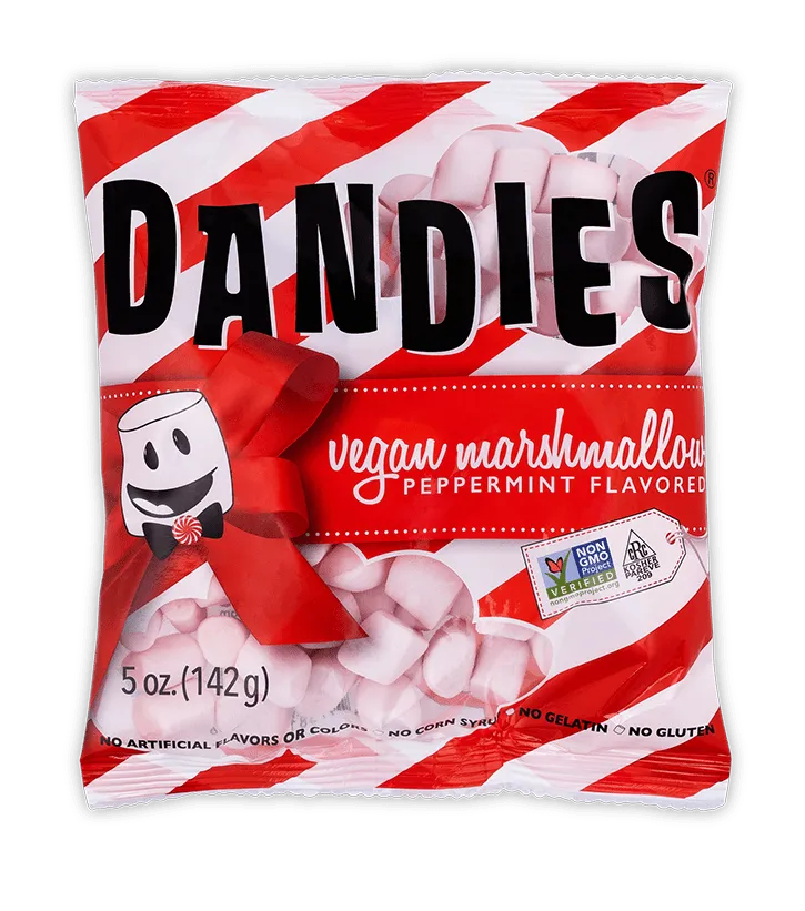 Marshmallows, Dandies, Vegan, Peppermint (Mini) (2-Pack) (Best buy date 8/13/26)