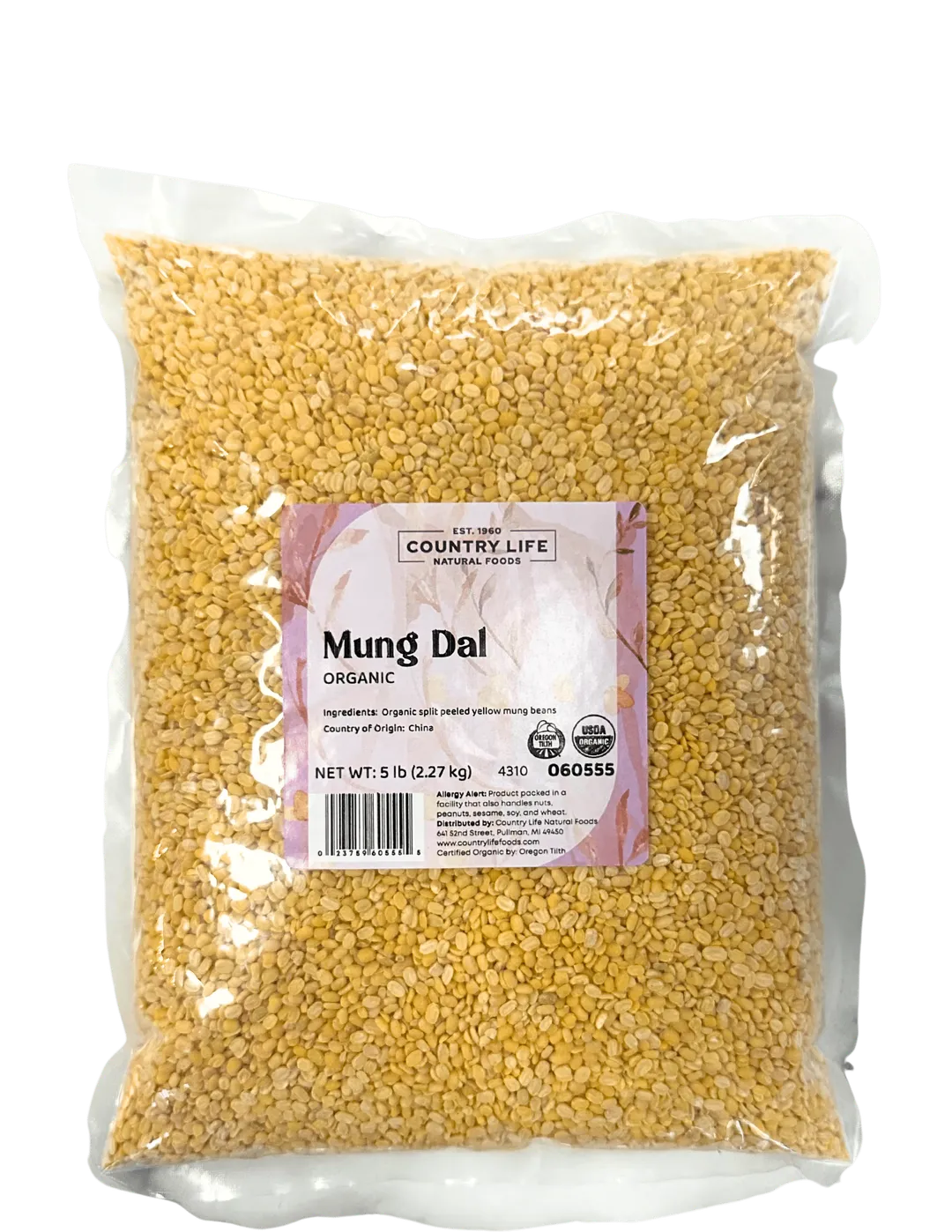 Mung Dal Beans, Yellow, Organic, Split Peeled variant