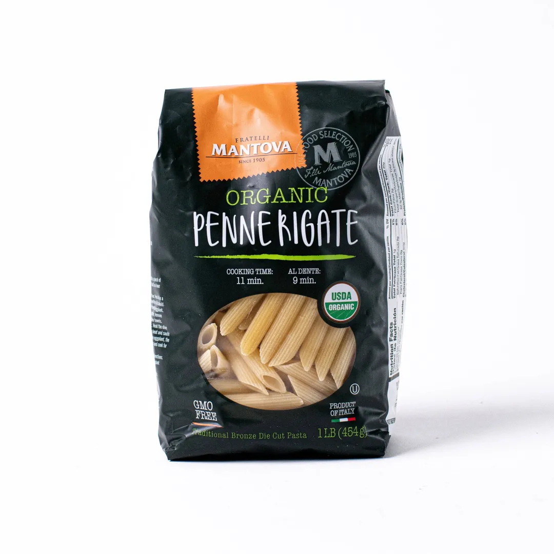 Penne Rigate, Semolina, Organic variant