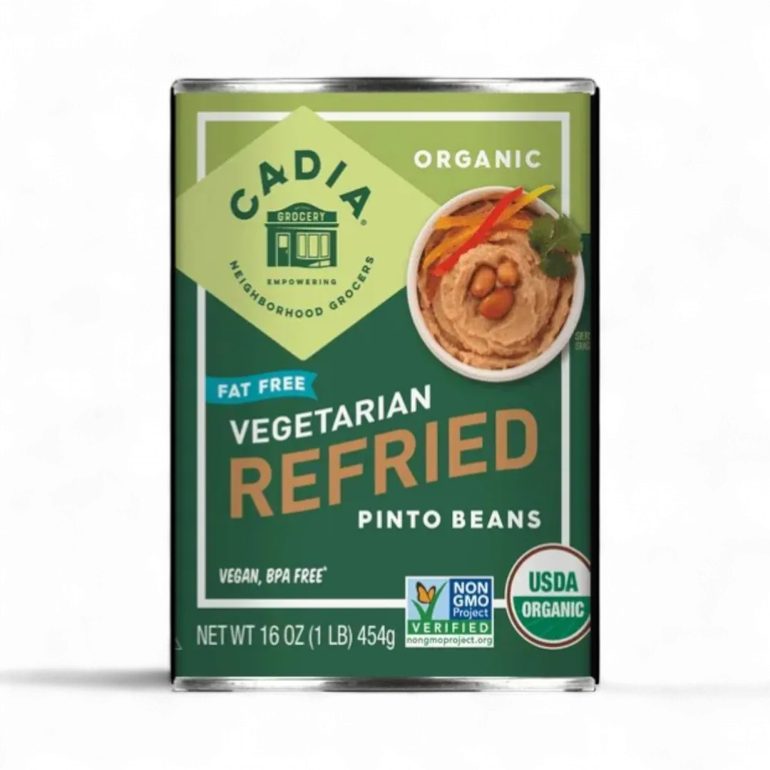 Refried Beans, Fat Free, Organic, Cadia