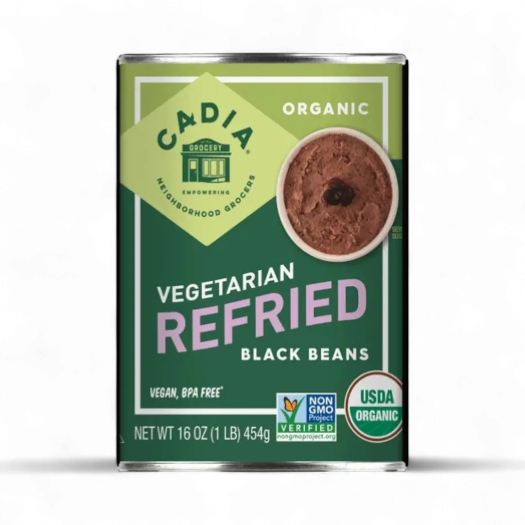 Refried Black Beans, Organic, Cadia