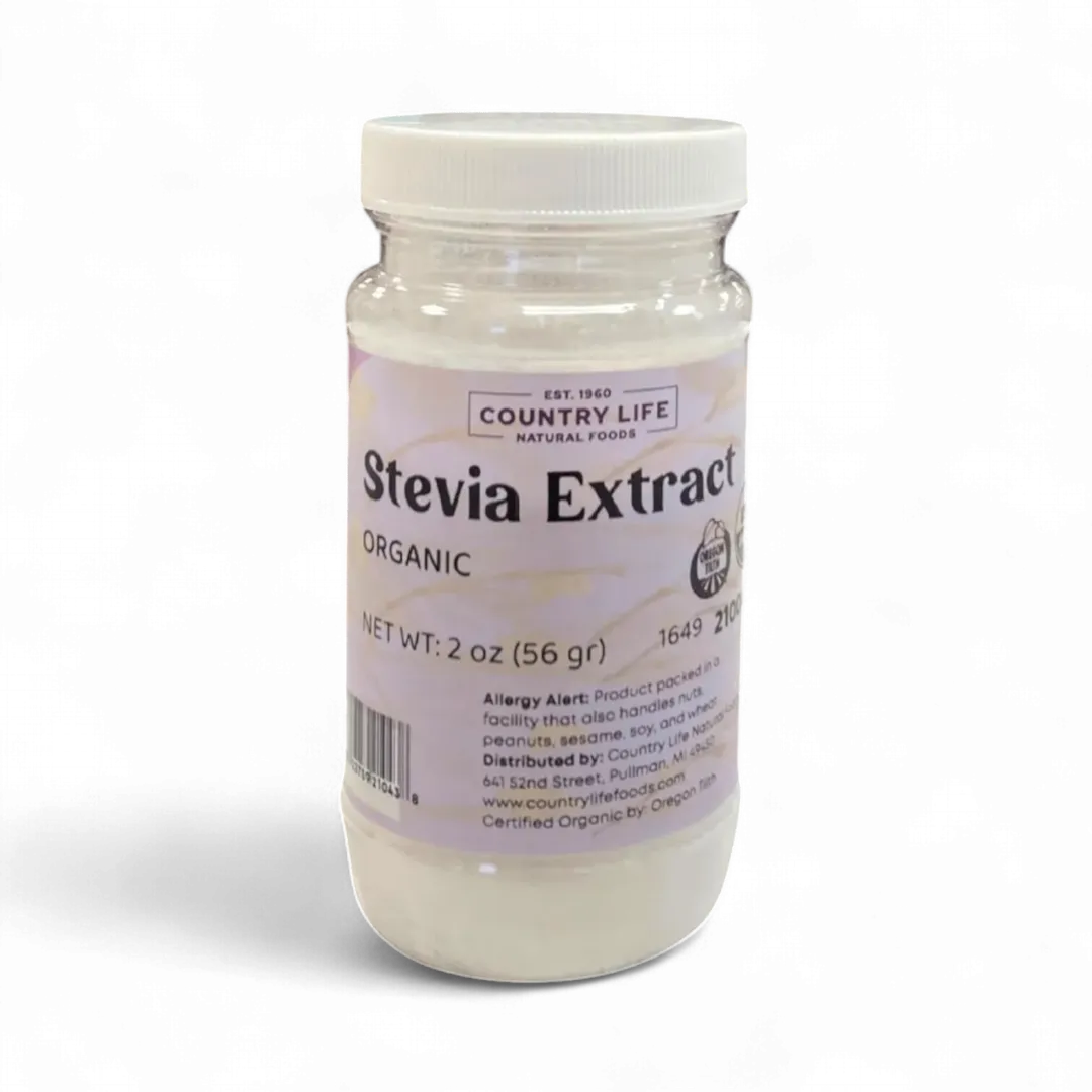 Stevia Extract Powder, White, Organic