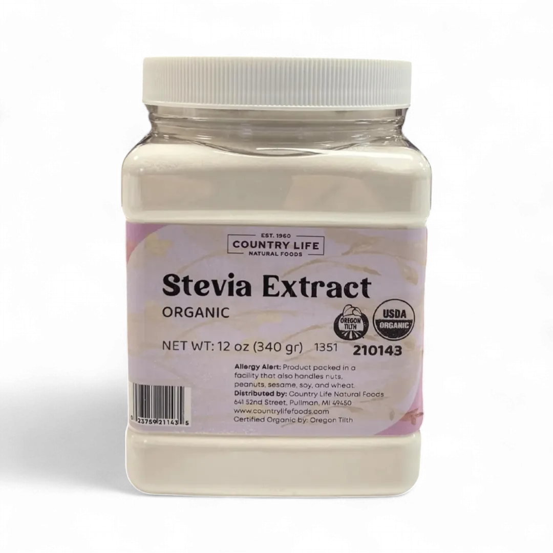 Stevia Extract Powder, White, Organic