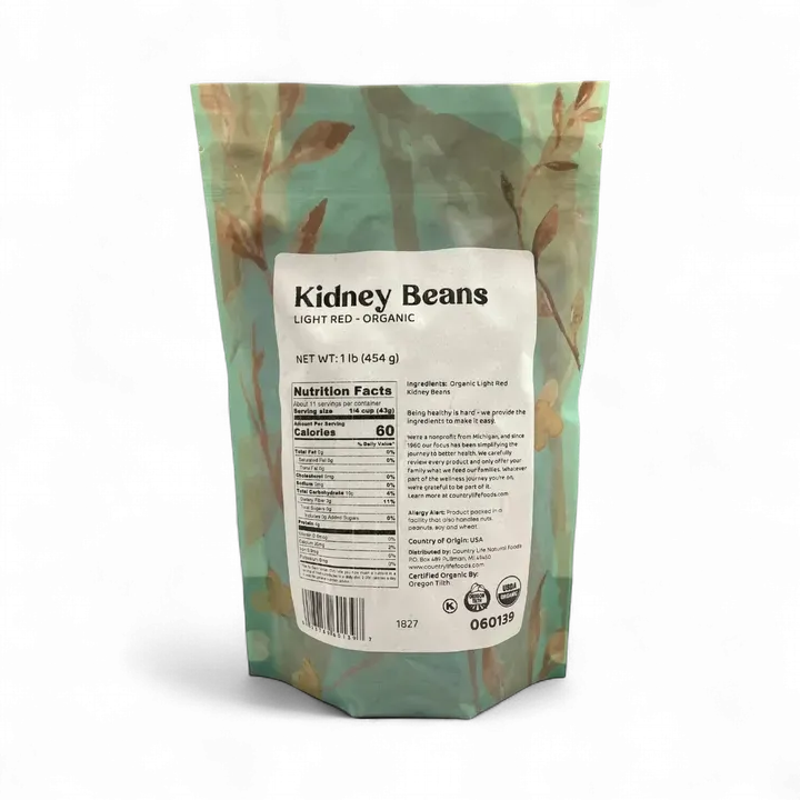 Kidney Beans, Light Red, Organic