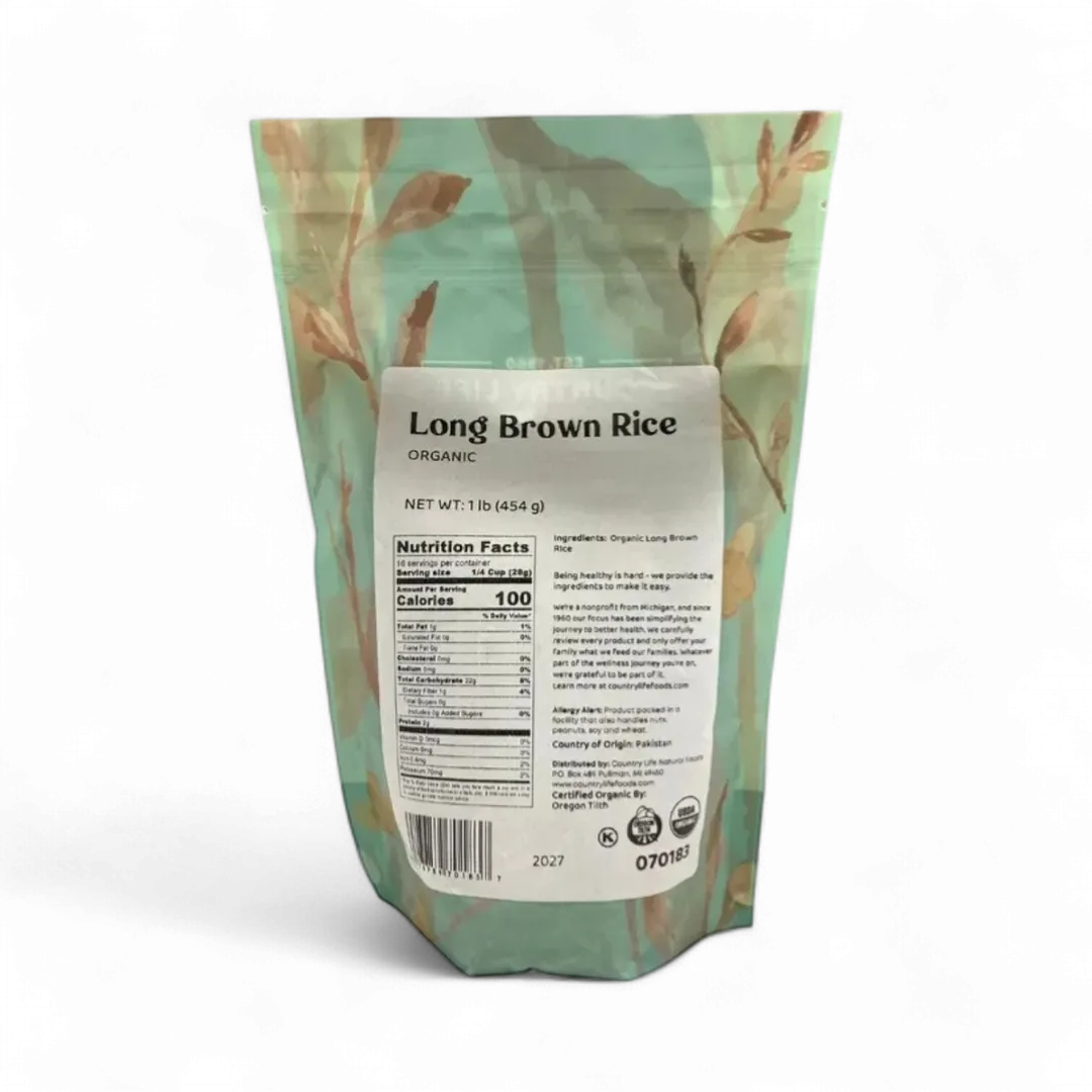 Long Rice, Brown, Organic
