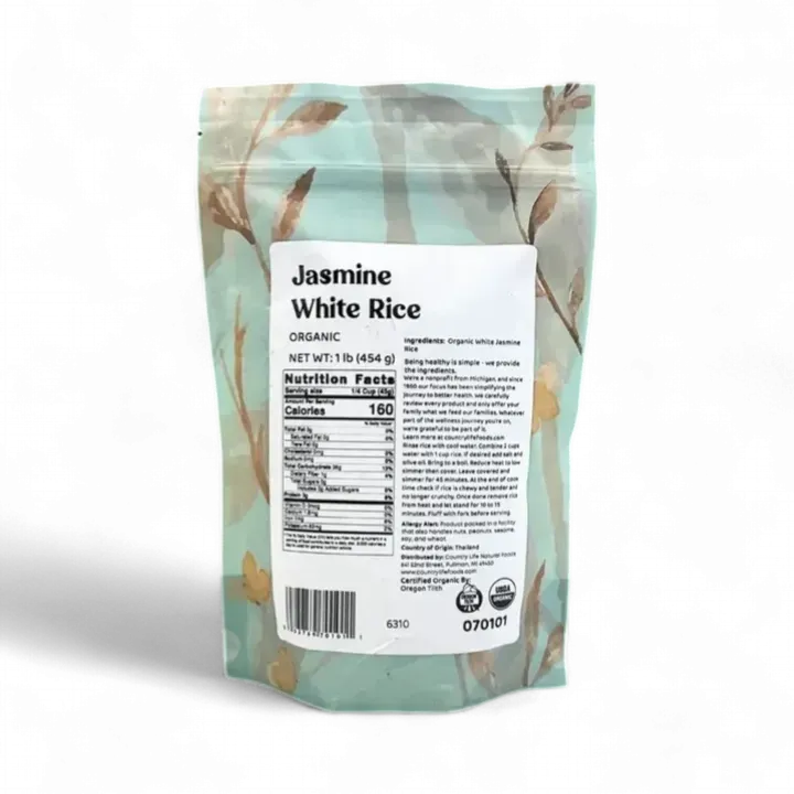 Jasmine Rice, White, Organic