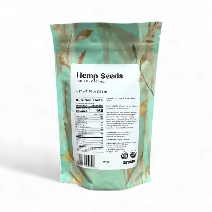 Hemp Seeds, Hulled, Organic