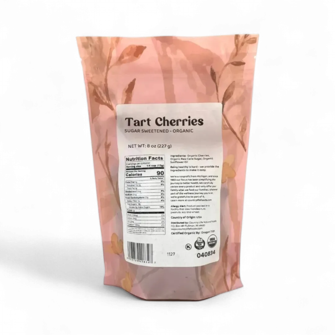 Cherries, Tart, Sugar Sweetened, Organic