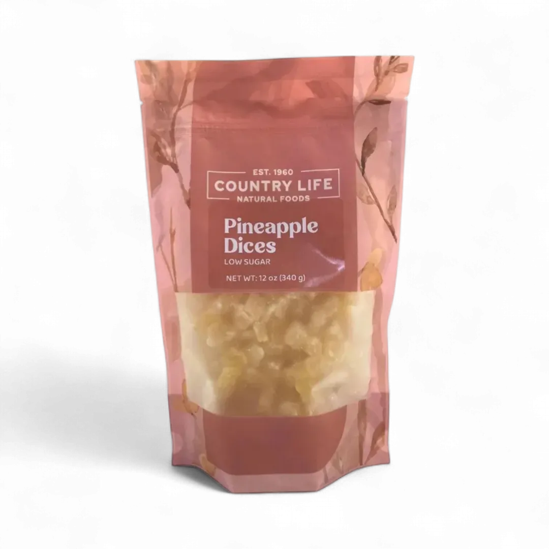 Pineapple Dices, Low Sugar