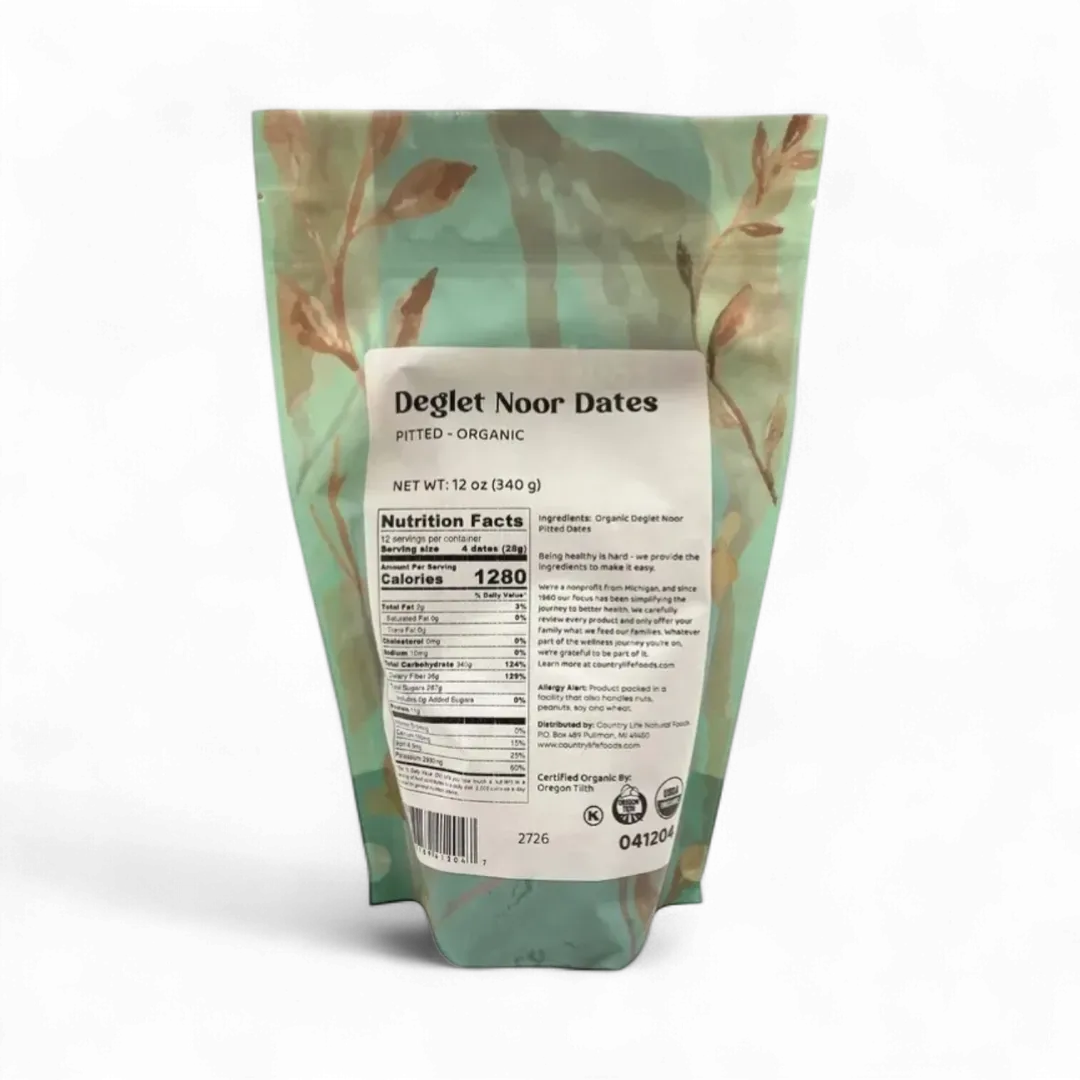 Dates, Deglet Noor, Pitted, Organic