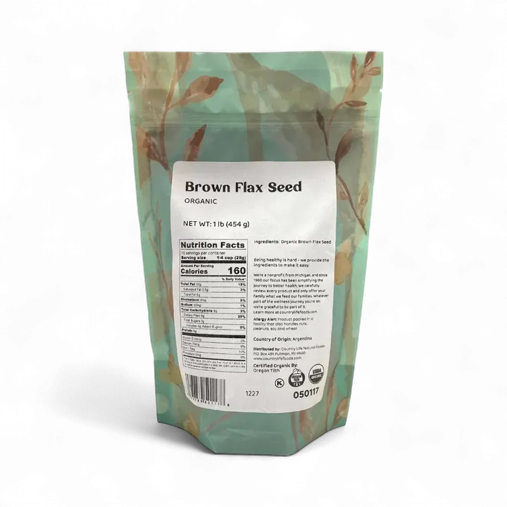 Flax Seeds, Brown, Organic