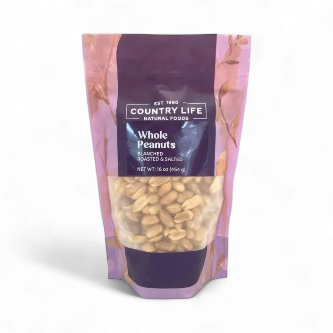 Peanuts, Whole, Blanched, Roasted, Salted