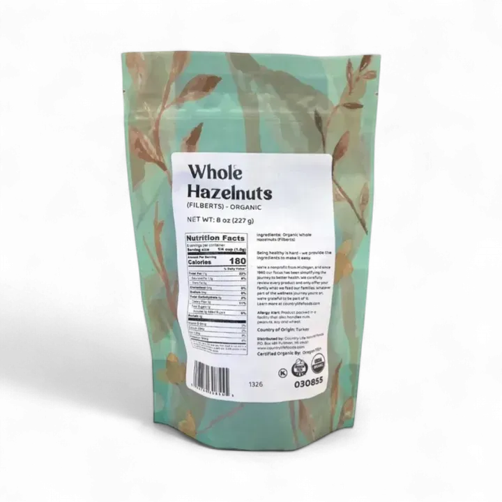 Hazelnuts, Whole, Organic