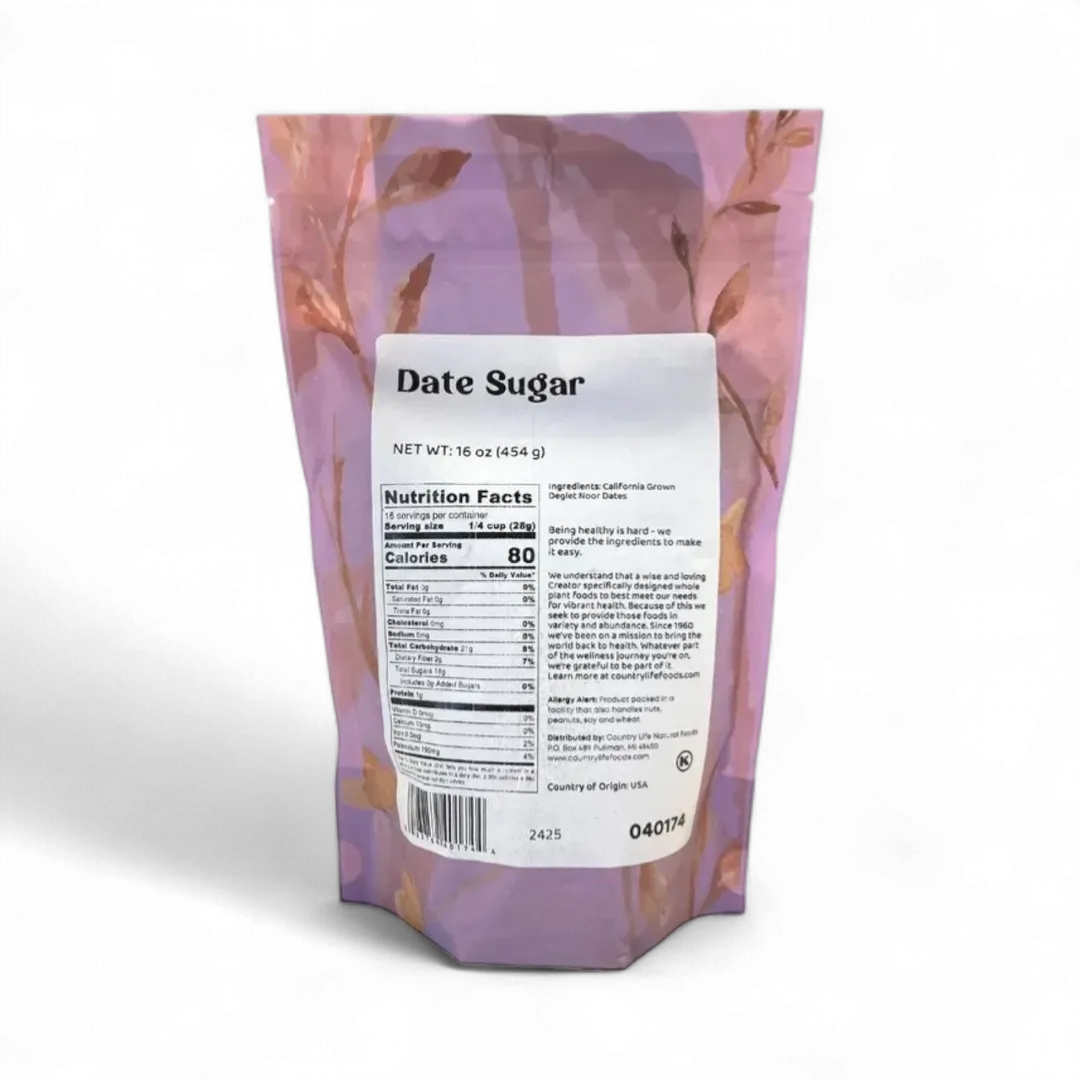 Date Sugar, Granulated