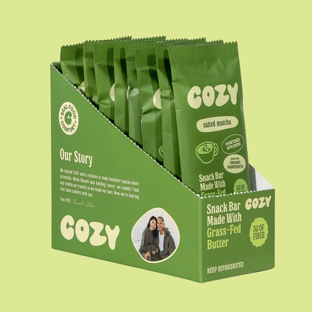 COZY Bar, Salted Matcha, 2.0oz, 8 Ct
