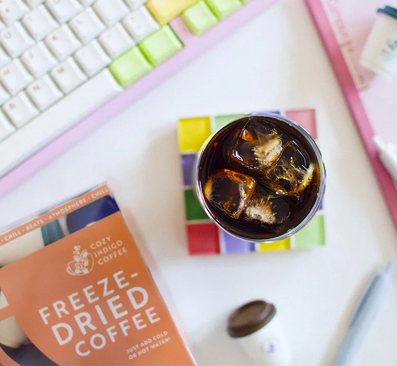 Cozy Indigo Coffee Freeze-Dried Coffee, 24 capsules (3 grams each)