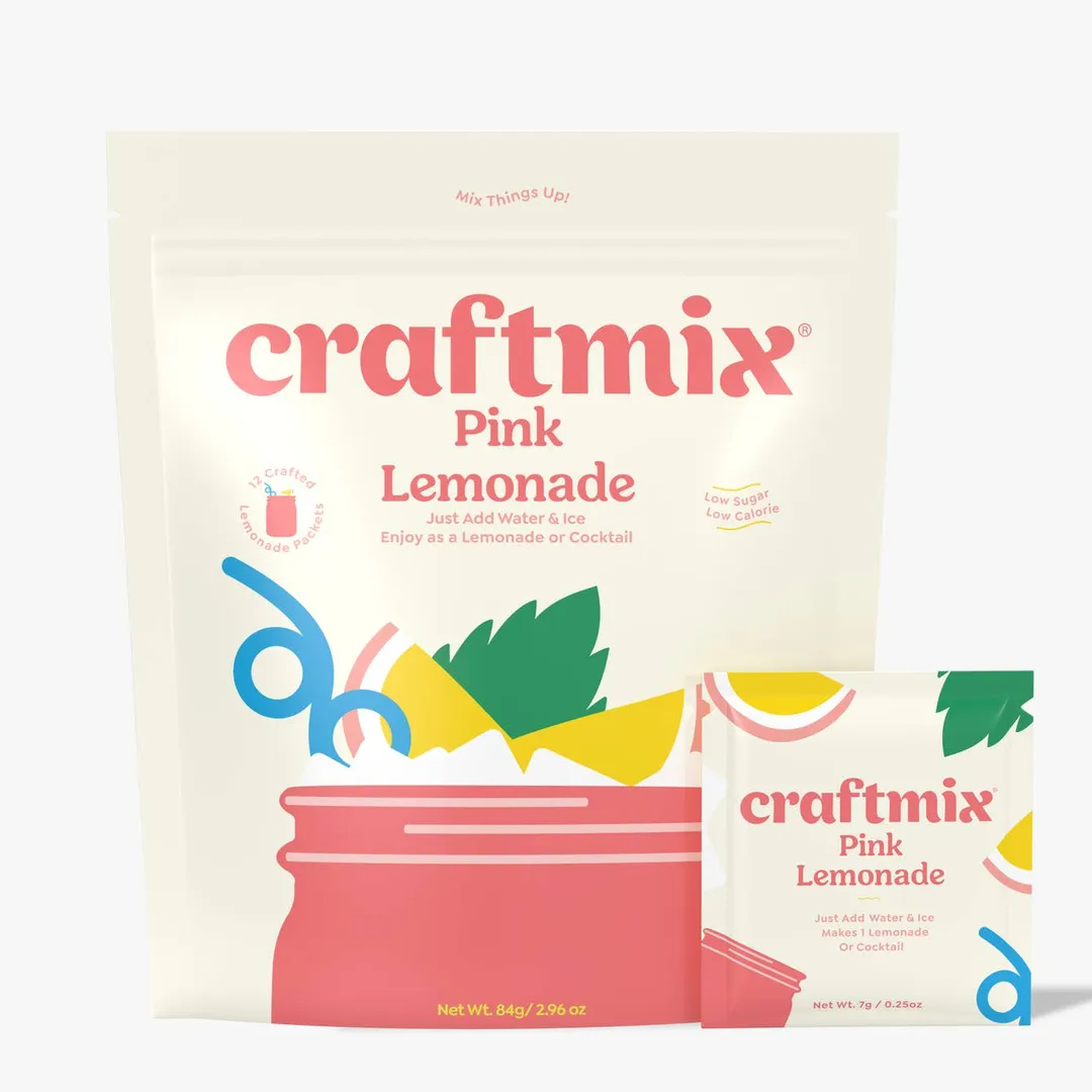 Pink Lemonade Beverage / Drink Mixer - 12 Serving Multipack