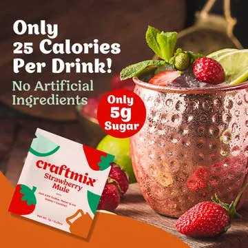 Strawberry Mule Cocktail Mixer - 12 Servings Multipack