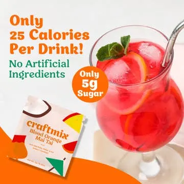 Blood Orange Mai Tai Cocktail Mixer - 12 Servings Multipack