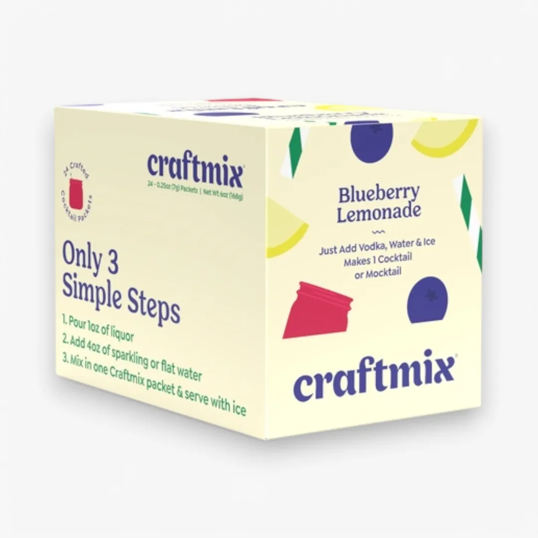 Blueberry Lemonade Cocktail / Mocktail Mixer - 24ct Caddy