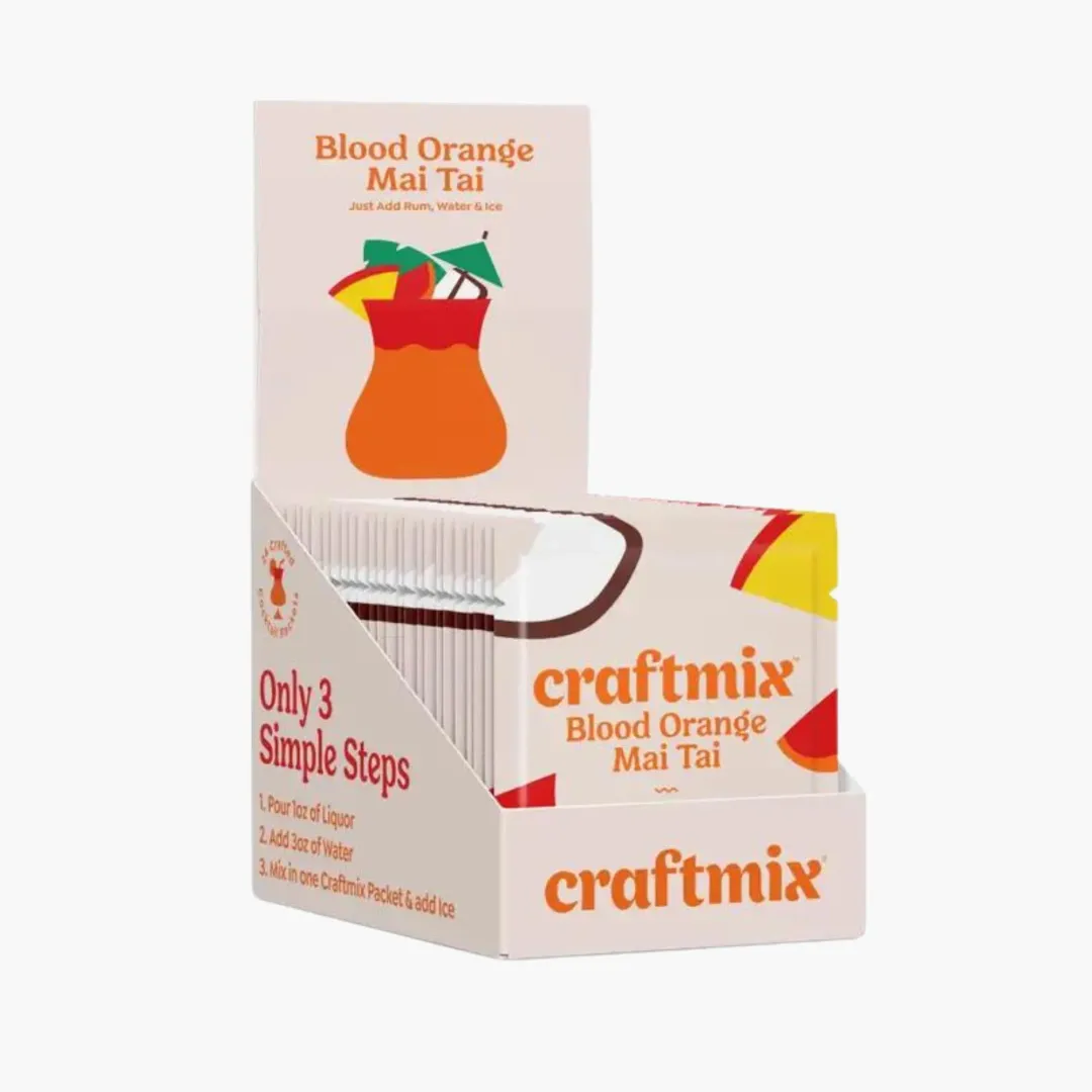 Blood Orange Mai Tai Cocktail / Mocktail Mixer - 24ct Caddy