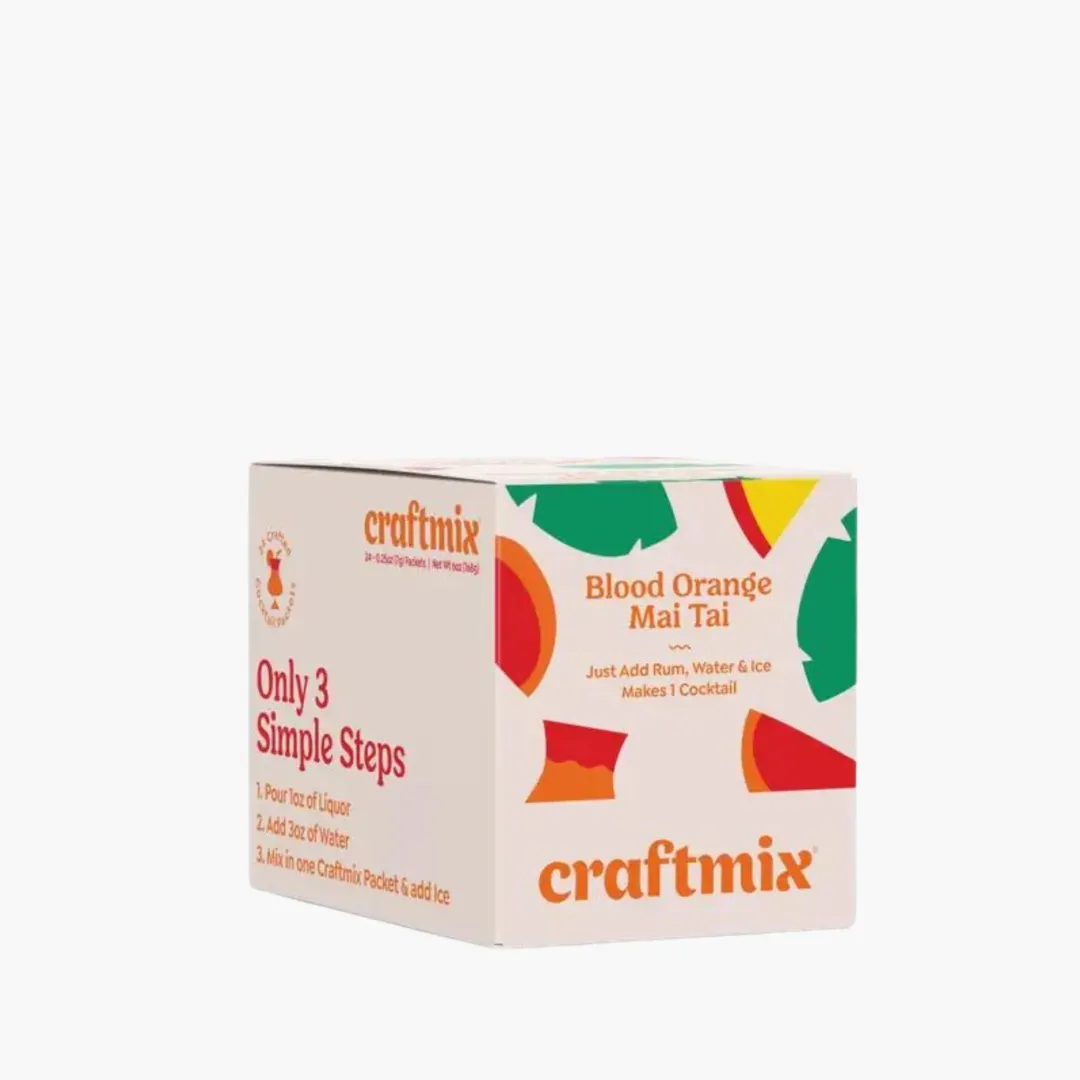 Blood Orange Mai Tai Cocktail / Mocktail Mixer - 24ct Caddy